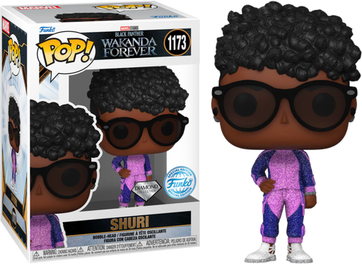 Funko Pop! Black Panther 2: Wakanda Forever - Shuri with Sunglasses Diamond Glitter #1173 - Pop Basement