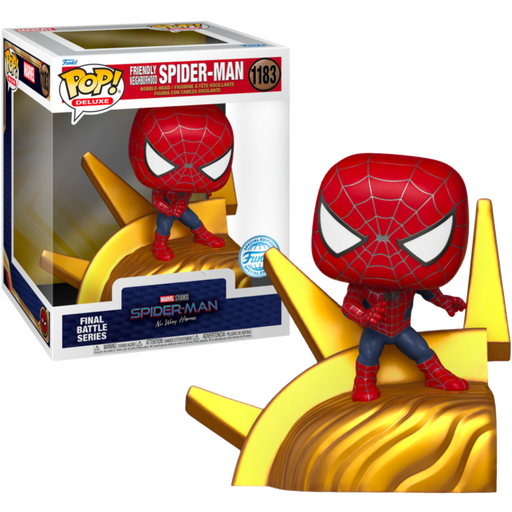 Funko Pop! Spider-Man: No Way Home - Friendly Neighborhood Spider-Man Final Battle Series Build-A-Scene Deluxe #1183 - Pop Basement