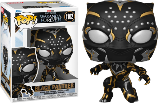 Funko Pop! Black Panther 2: Wakanda Forever - Black Panther #1102 - Pop Basement