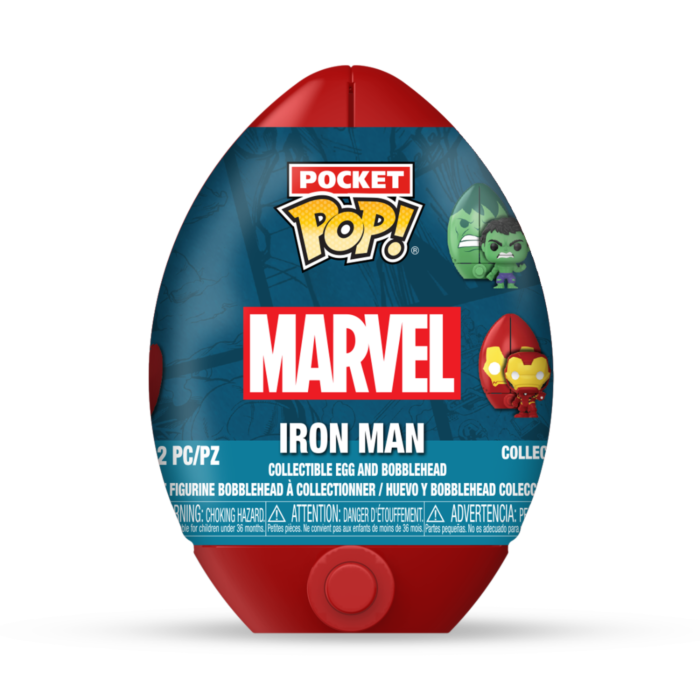 Funko Pop! Marvel: The Avengers - Pocket Pop! Vinyl Figure in Easter Egg (Display of 12 Units) - Pop Basement