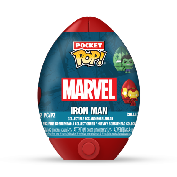 Funko Pop! Marvel: The Avengers - Pocket Pop! Vinyl Figure in Easter Egg (Display of 12 Units) - Pop Basement