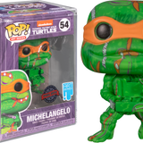 Funko Pop! Teenage Mutant Ninja Turtles II: The Secret of the Ooze - Michelangelo Artist Series with Pop! Protector #54 - Pop Basement