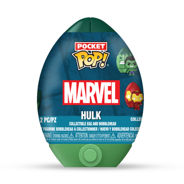 Funko Pop! Marvel: The Avengers - Pocket Pop! Vinyl Figure in Easter Egg (Display of 12 Units) - Pop Basement