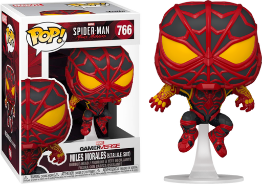 Funko Pop! Marvel's Spider-Man: Miles Morales - Miles Morales in S.T.R.I.K.E. Suit #766 - Pop Basement