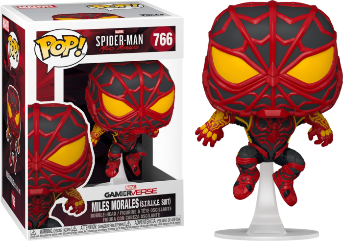 Funko Pop! Marvel's Spider-Man: Miles Morales - Miles Morales in S.T.R.I.K.E. Suit #766 - Pop Basement