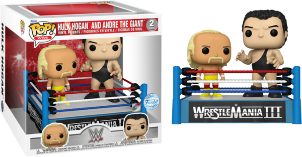 Funko Pop! WWE - Hulk Hogan vs. Andre the Giant Wrestlemania III Moment - 2-Pack - Pop Basement