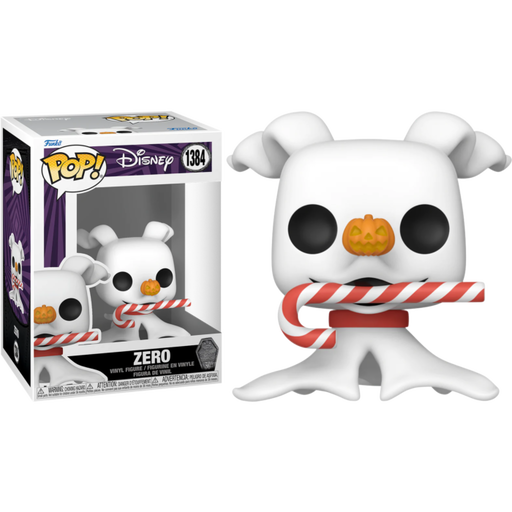 Funko Pop! The Nightmare Before Christmas 30th Anniversary - Zero with Candy Cane #1384 - Pop Basement