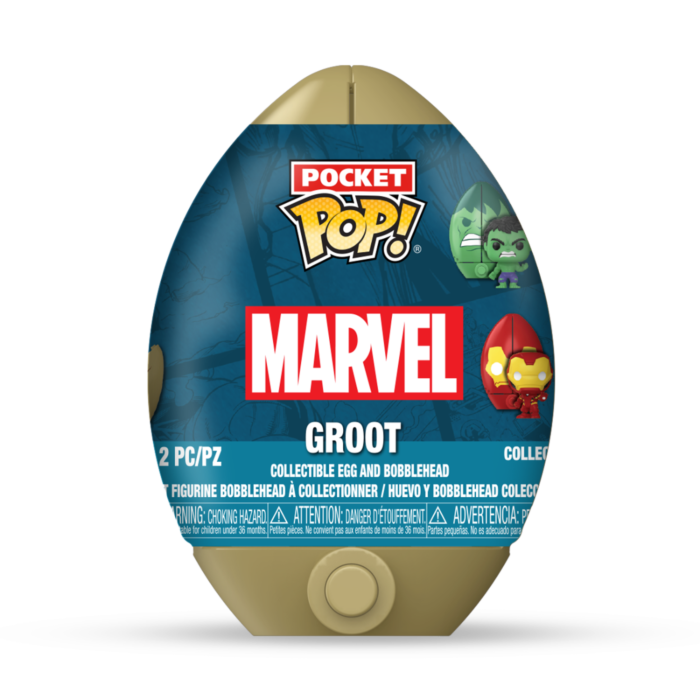 Funko Pop! Marvel: The Avengers - Pocket Pop! Vinyl Figure in Easter Egg (Display of 12 Units) - Pop Basement