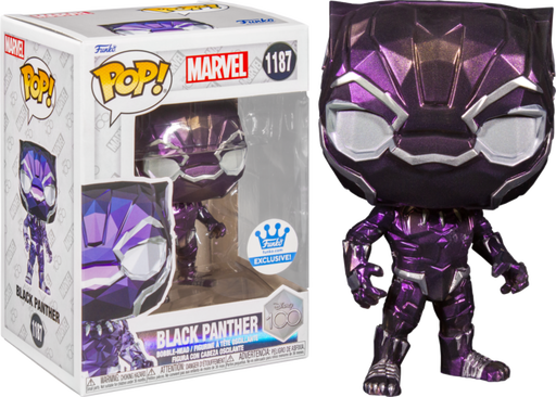 Funko Pop! Black Panther (2018) - Black Panther (Facet) Disney 100th #1187 [Restricted Shipping / Check Description] - Pop Basement