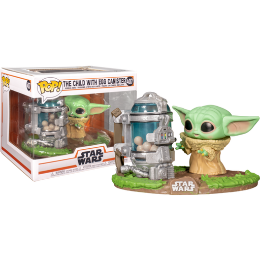 Funko Pop! Star Wars: The Mandalorian - The Child (Baby Yoda) with Egg Canister Deluxe #407 - Pop Basement