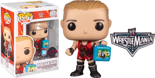 Funko Pop! WWE - Rob Van Dam with Money in the Bank Briefcase with Enamel Pin #117 - Pop Basement