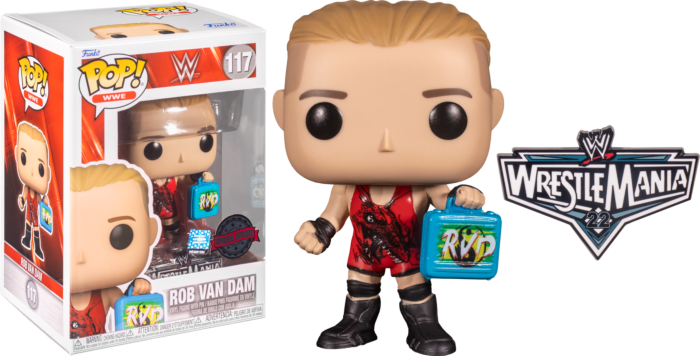 Funko Pop! WWE - Rob Van Dam with Money in the Bank Briefcase with Enamel Pin #117 - Pop Basement