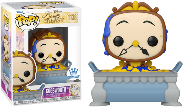 Funko Pop! Beauty and the Beast - Cogsworth in Cobbler #1138 - Chase Chance - Pop Basement