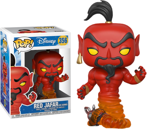 Funko Pop! Aladdin - Red Jafar (as Genie) #356 - Chase Chance - Pop Basement