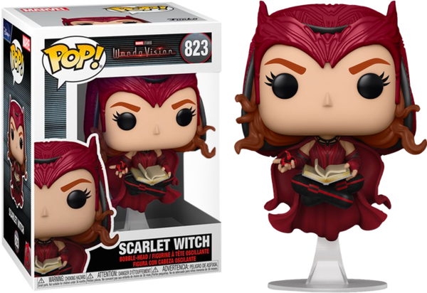 Funko Pop! WandaVision - Scarlet Witch with Darkhold Book #823 - Pop Basement