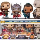 Funko Pop! Thor 4: Love and Thunder - Thor, Mighty Thor, Gorr & Valkyrie - 4-Pack - Pop Basement