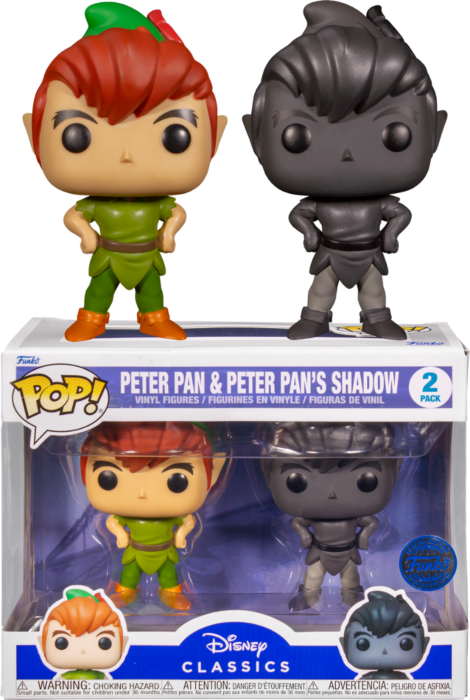 Funko Pop! Peter Pan - Peter Pan & Peter Pan's Shadow - 2-Pack - Pop Basement