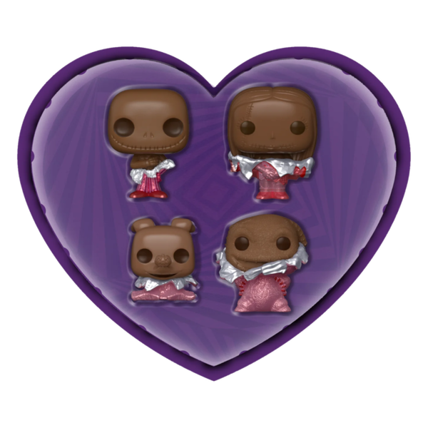 Funko Pop! The Nightmare Before Christmas - Valentines 2024 (Chocolate) Pocket Box - 4-Pack - Pop Basement
