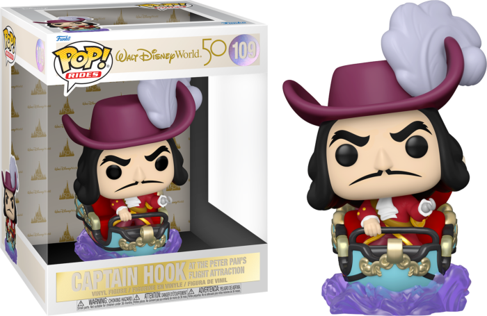 Funko Pop! Walt Disney World - Captain Hook on Peter Pan's Flight Attraction 50th Anniversary #109 - Pop Basement