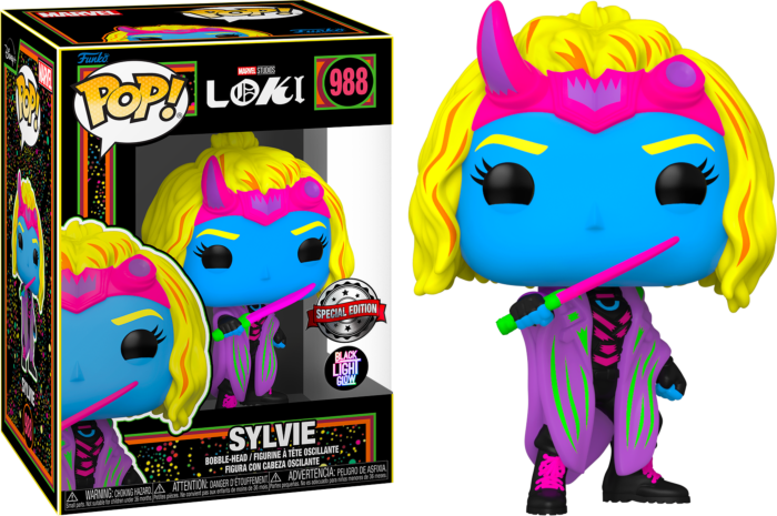 Funko Pop! Loki (2021) - Sylvie Blacklight #988 - Pop Basement
