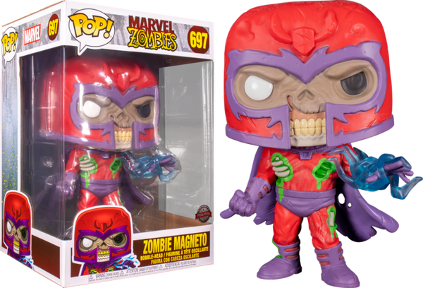 Funko Pop! Marvel Zombies - Magneto Zombie 10" #697 - Pop Basement