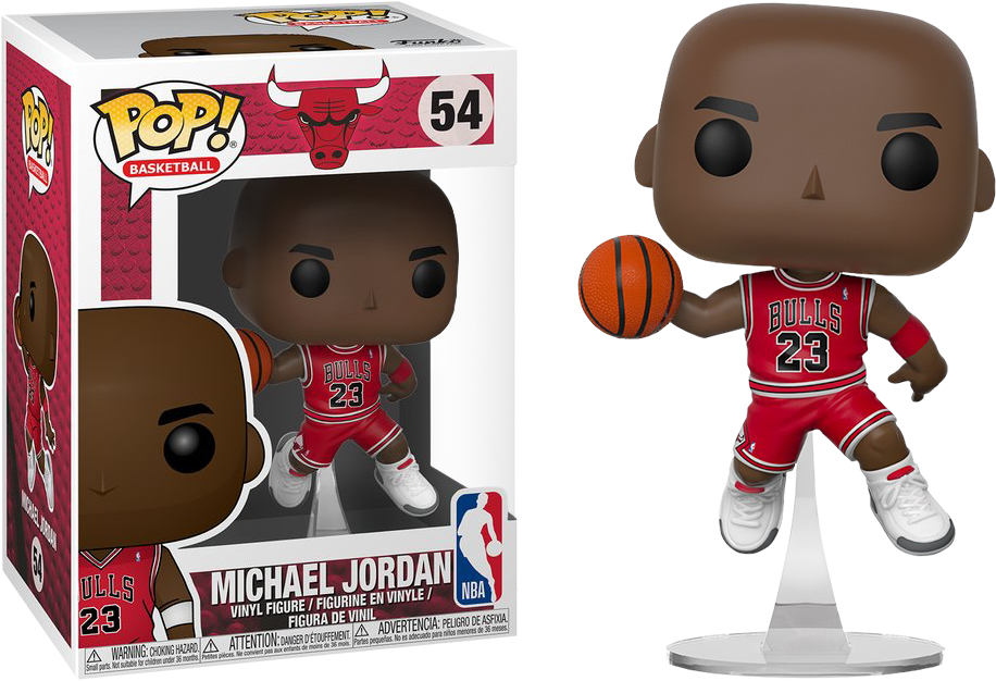 Funko Pop! NBA Basketball - Michael Jordan Chicago Bulls #54 - Pop Basement