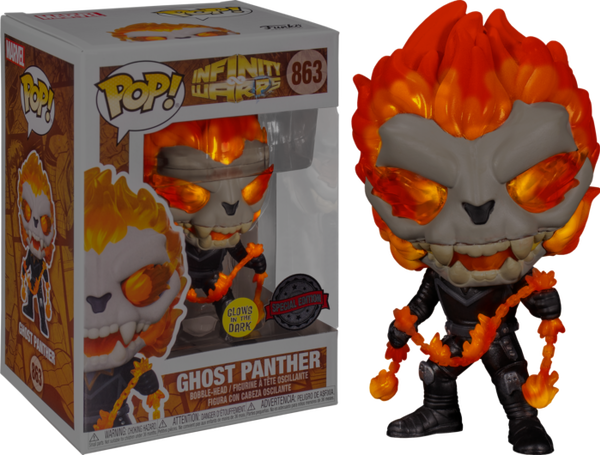 Funko Pop! Infinity Warps - Ghost Panther Glow in the Dark #863 - Pop Basement