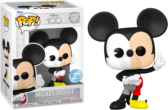 Funko Pop! Disney 100th - Mickey Mouse Split Colour #1311 - Pop Basement