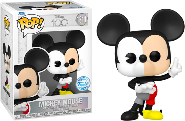 Funko Pop! Disney 100th - Mickey Mouse Split Colour #1311 - Pop Basement