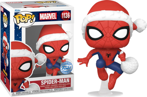 Funko Pop! Spider-Man - Spider-Man in Santa Hat Beyond Amazing #1136 - Pop Basement