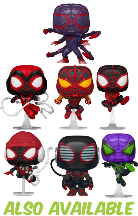 Funko Pop! Marvel's Spider-Man: Miles Morales - Miles Morales in Programmable Matter Suit Jumping Glow in the Dark #840 - Pop Basement