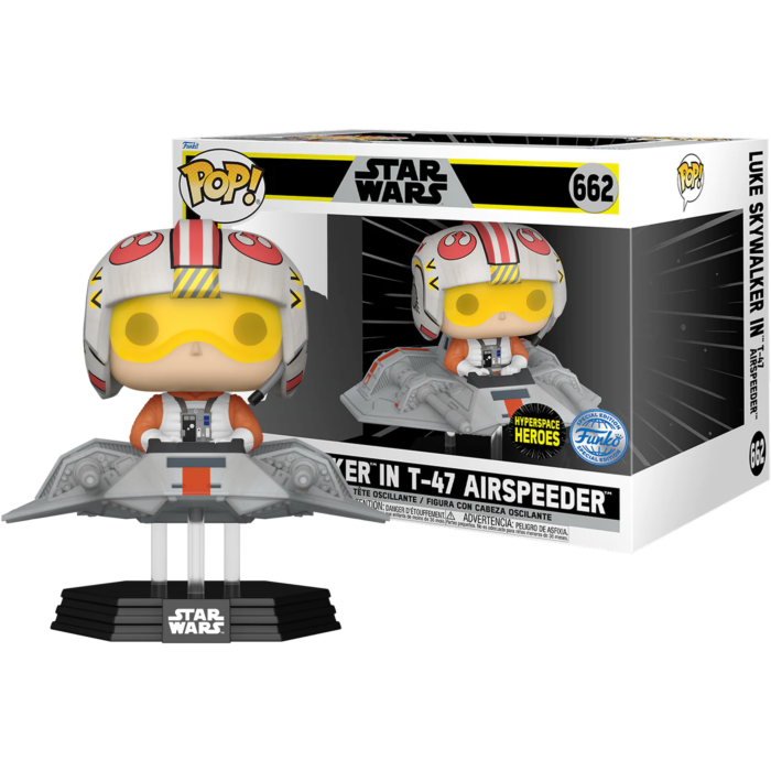 Funko Pop! Rides - Star Wars Episode V: The Empire Strikes Back - Luke in T-47 Airspeeder #662 - Pop Basement