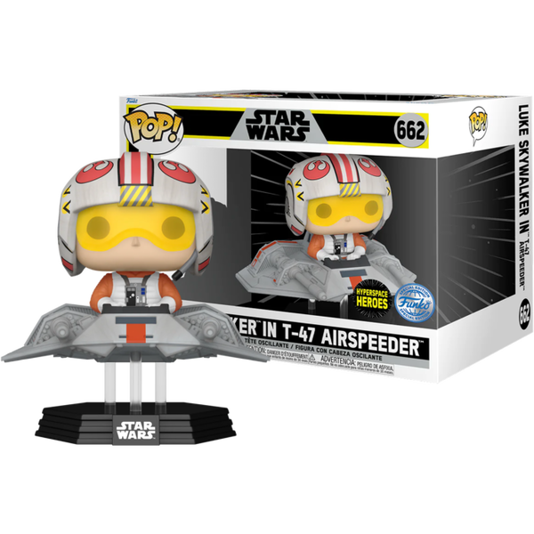 Funko Pop! Rides - Star Wars Episode V: The Empire Strikes Back - Luke in T-47 Airspeeder #662 - Pop Basement