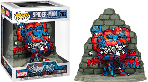 Funko Pop! Spider-Man - Spider-Man Graffiti Deco Deluxe #762 - Pop Basement