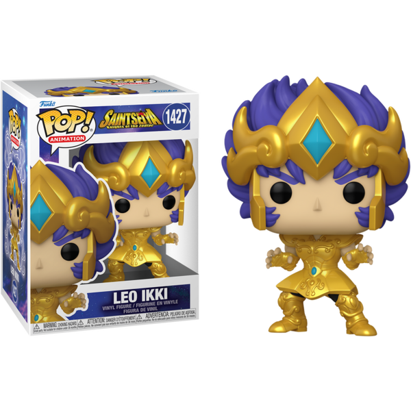 Funko Pop! Saint Seiya: Knights of the Zodiac - Leo Ikki in Gold Suit #1427 - Pop Basement