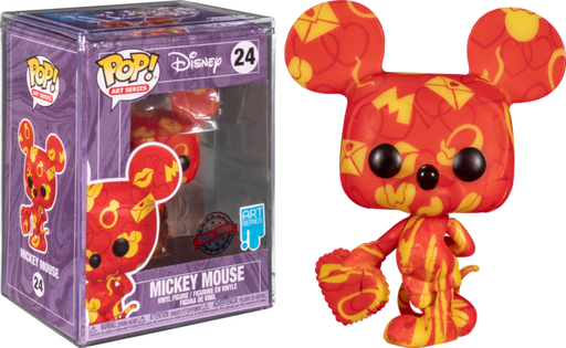 Funko Pop! Disney - Mickey Mouse & Minnie Mouse Artist Series with Pop! Protector - Bundle (Set of 2) - Pop Basement