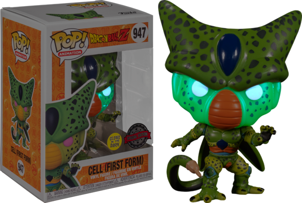 Funko Pop! Dragon Ball Z - Cell First Form Glow in the Dark #947 - Pop Basement