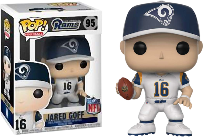 Funko Pop! NFL Football - Jared Goff L.A. Rams #95 - Pop Basement