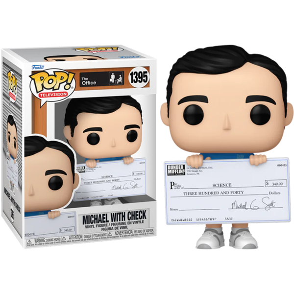 Funko Pop! The Office - Fun Run Michael with Cheque #1395 - Pop Basement