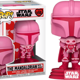 Funko Pop! Star Wars: The Mandalorian - The Mandalorian with Grogu Valentine's Day #498 - Pop Basement