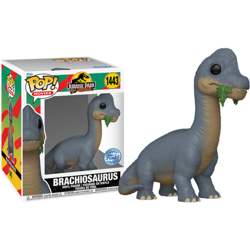 Funko Pop! Jurassic Park 30th Anniversary - Brachiosaurus 6" Super Sized #1443 - Pop Basement