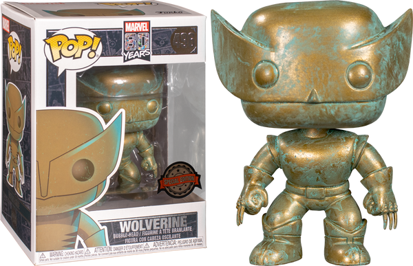 Funko Pop! X-Men - Wolverine Patina 80th Anniversary #496 - Pop Basement