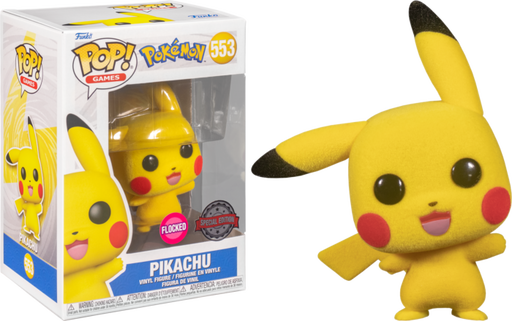 Funko Pop! Pokemon - Pikachu Waving Flocked #553 - Pop Basement