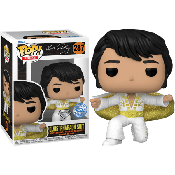 Funko Pop! Elvis Presley - Elvis in Pharaoh Suit Diamond Glitter #287 - Pop Basement