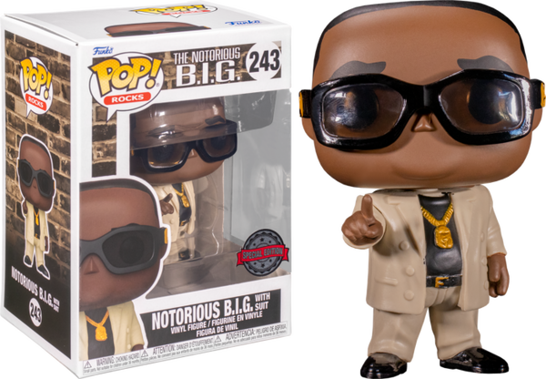 Funko Pop! Notorious B.I.G. - Notorious B.I.G. with Hypnotize Suit #243 - Pop Basement