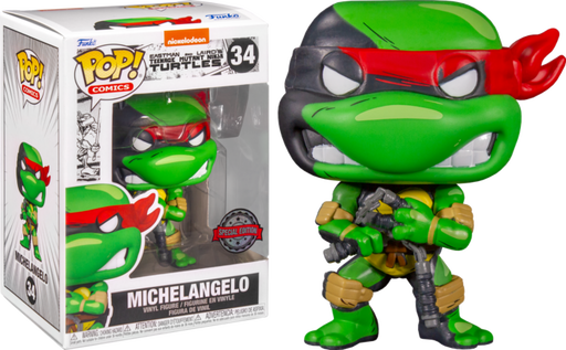 Funko Pop! Teenage Mutant Ninja Turtles (1984) - Michelangelo Comic #34 - Chase Chance - Pop Basement