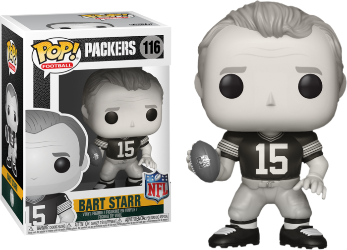 Funko Pop! NFL Legends - Bart Starr Green Bay Packers Black and White Legends #116 - Pop Basement