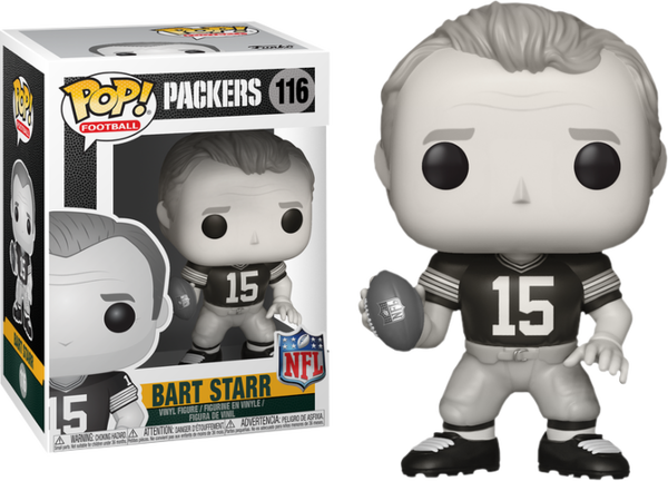 Funko Pop! NFL Legends - Bart Starr Green Bay Packers Black and White Legends #116 - Pop Basement