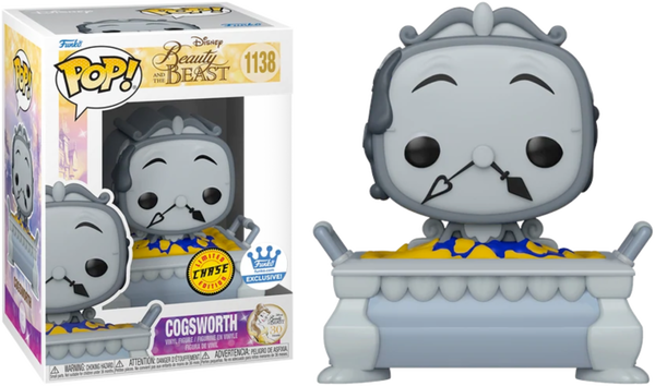 Funko Pop! Beauty and the Beast - Cogsworth in Cobbler #1138 - Chase Chance - Pop Basement