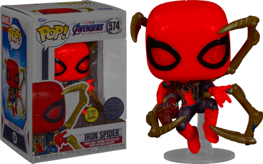 Funko Pop! Avengers 4: Endgame - Iron Spider with Nano Gauntlet Glow in the Dark #574 - Pop Basement